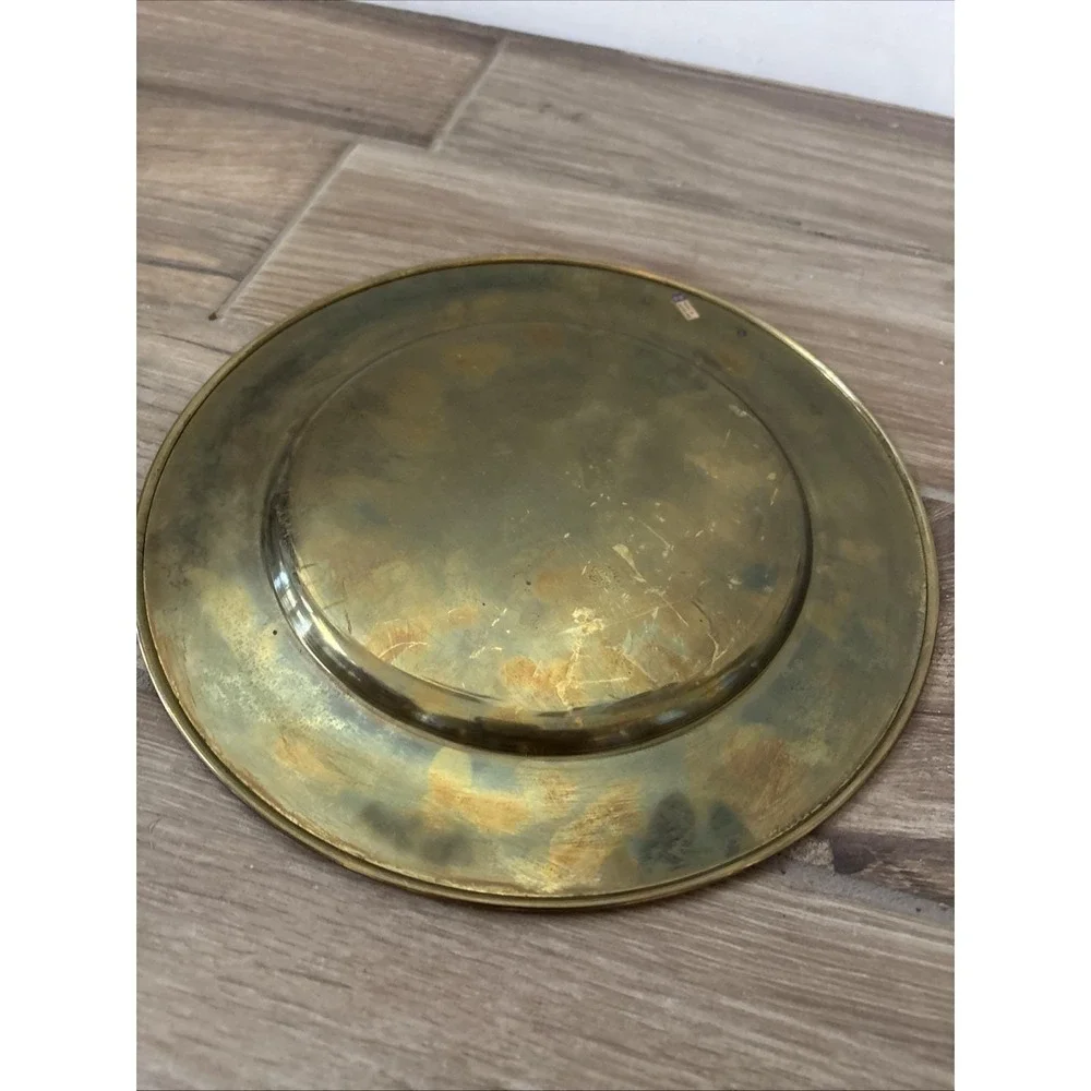 Antique Brass Plate/Tray 11